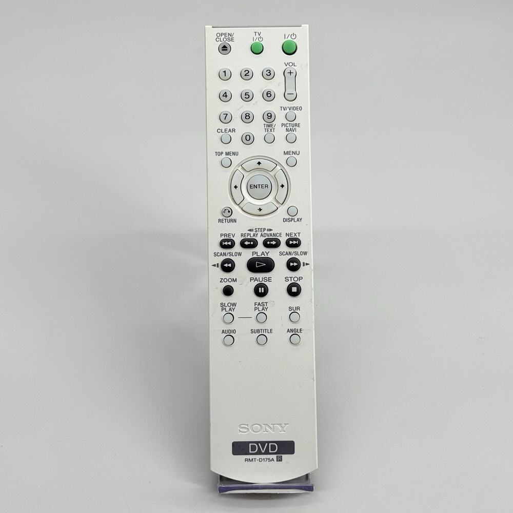 Sony RMT-D175A DVD Player Remote Control OEM Genuine Tested & Working